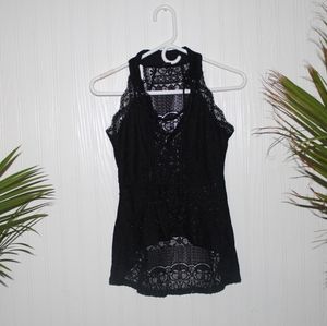 Windsor black lace top